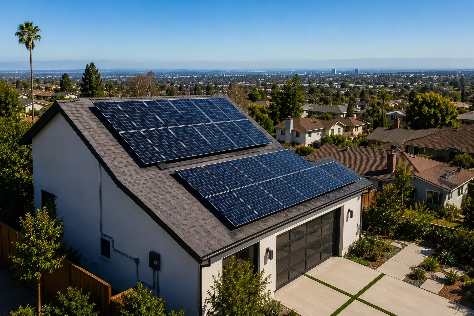 Solar work in Pleasant Hill, California
