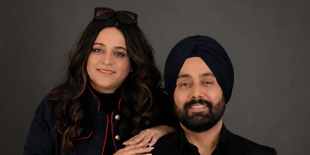 Navjot Singh and Gurnimrate Kaur, founders of Singh Solar Couple