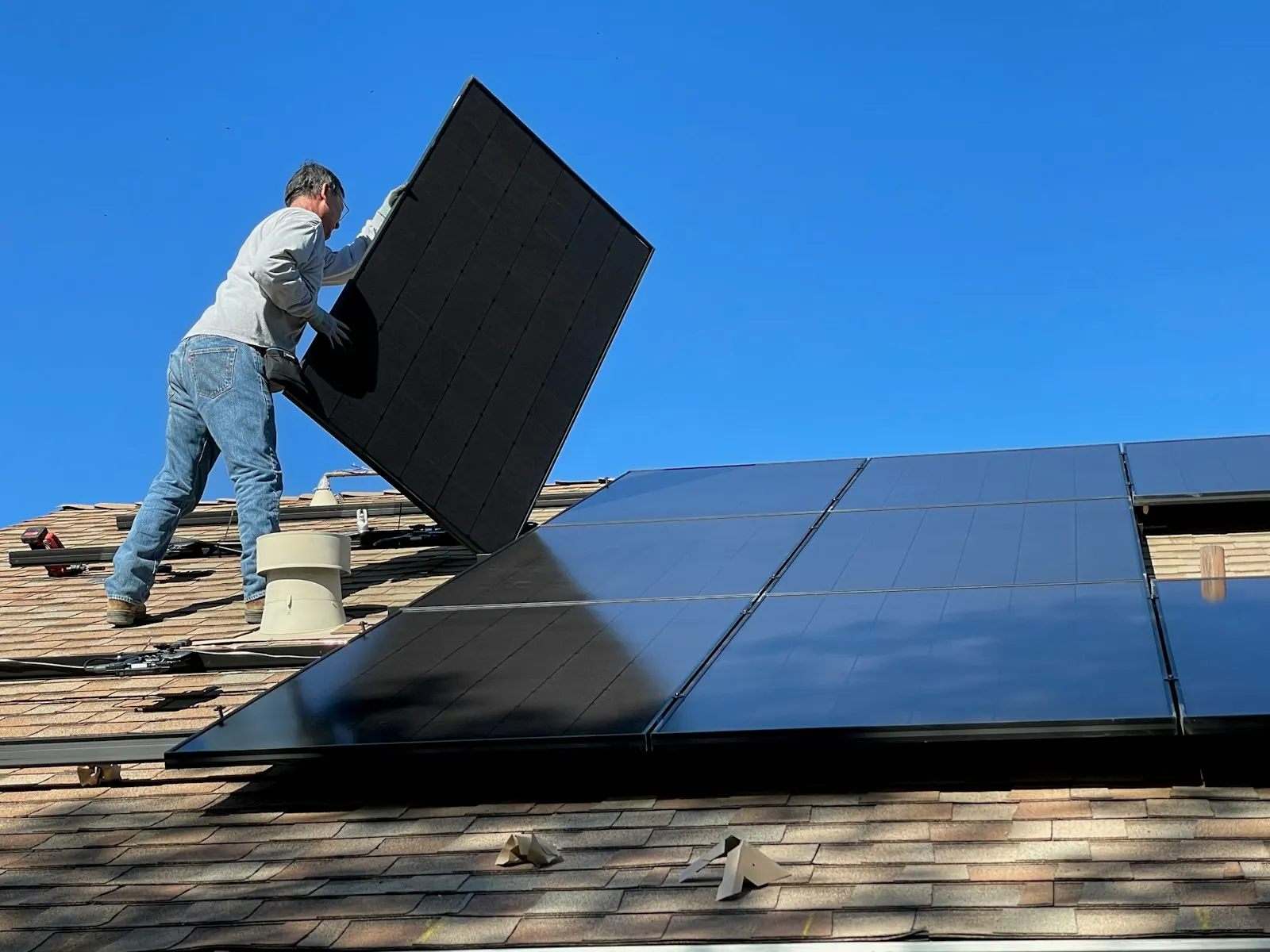 Solar work in Antioch, California